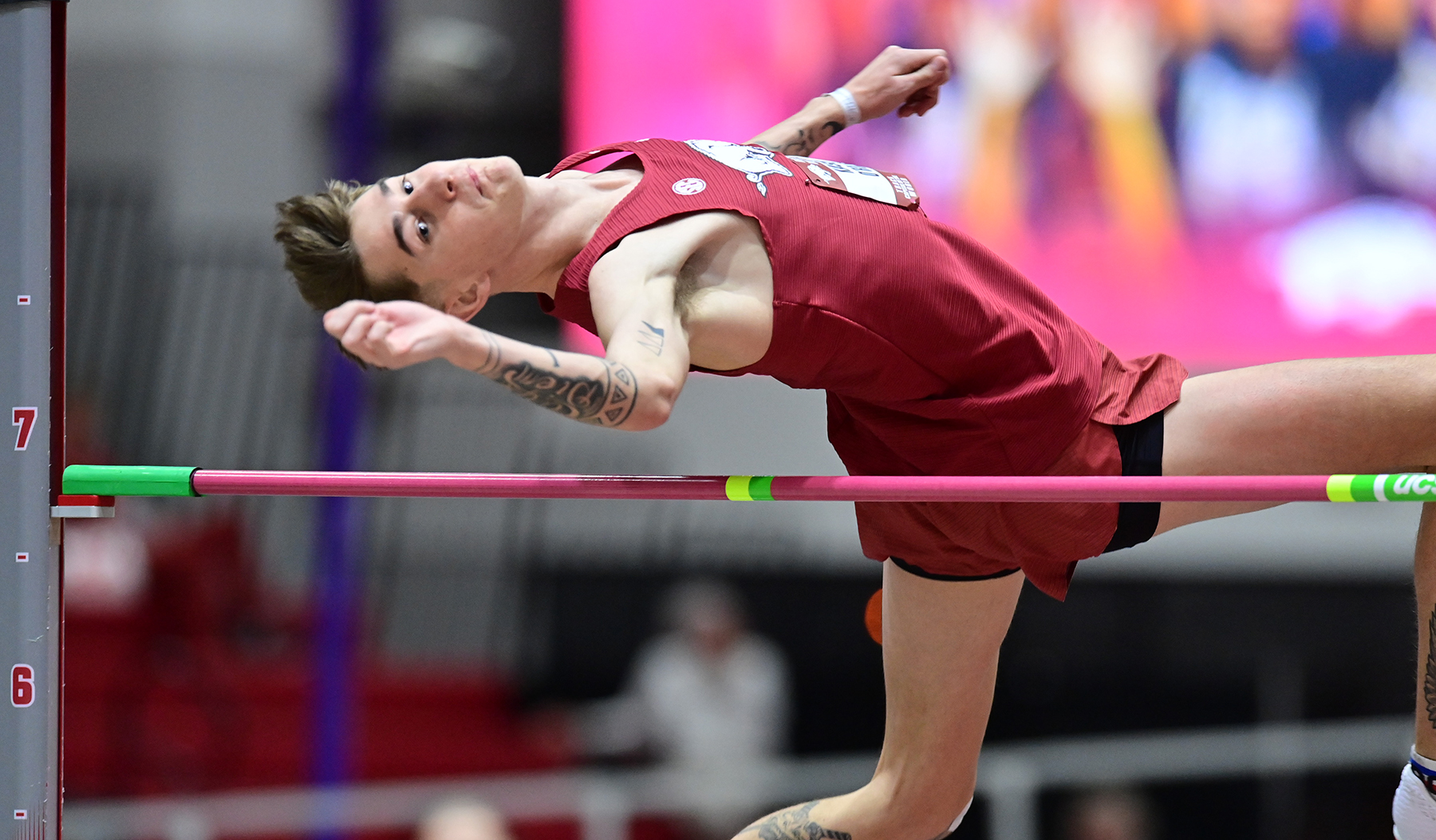 Kason O'Riley wins high jump at Razorback Invitational | Arkansas