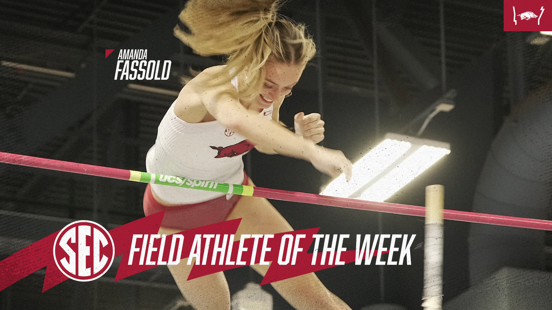 SEC weekly honors for Amanda Fassold, distance medley relay