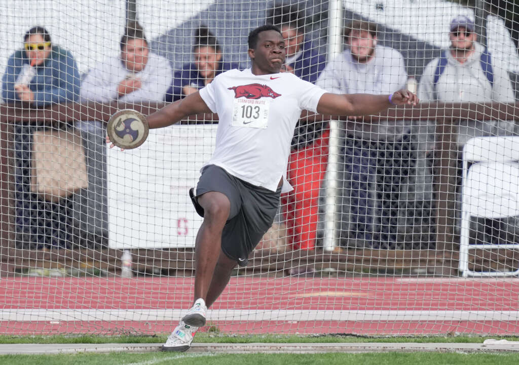 Ralford Mullings wins discus with 200-5 toss