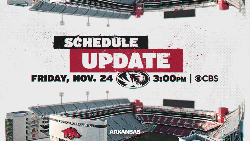 Hogs, Tigers kickoff moved to Black Friday