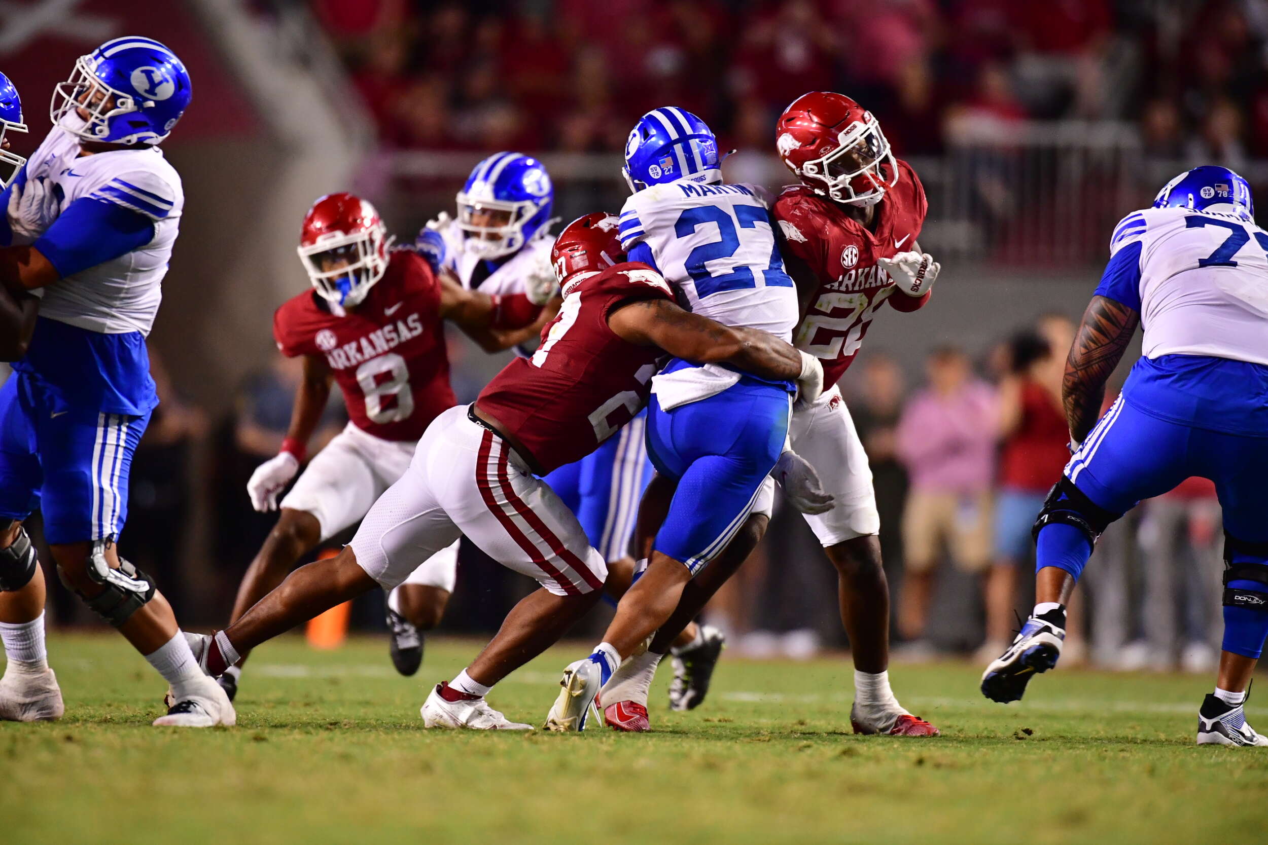 Former BYU LB Recovers Fumble Against Raiders