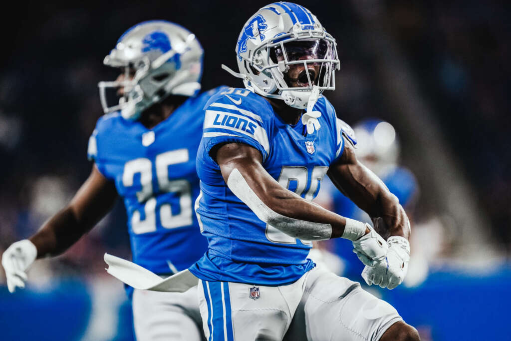 Nike Detroit Lions Blue Kerryon Johnson Game Jersey - Gameday Detroit