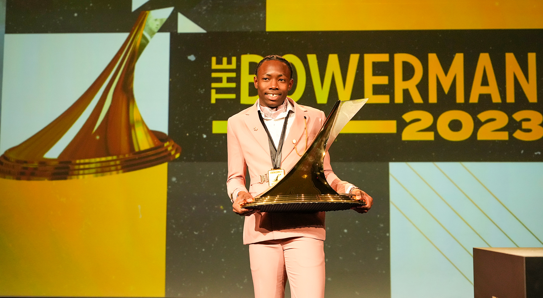 WATCH: Jaydon Hibbert Named Bowerman Winner