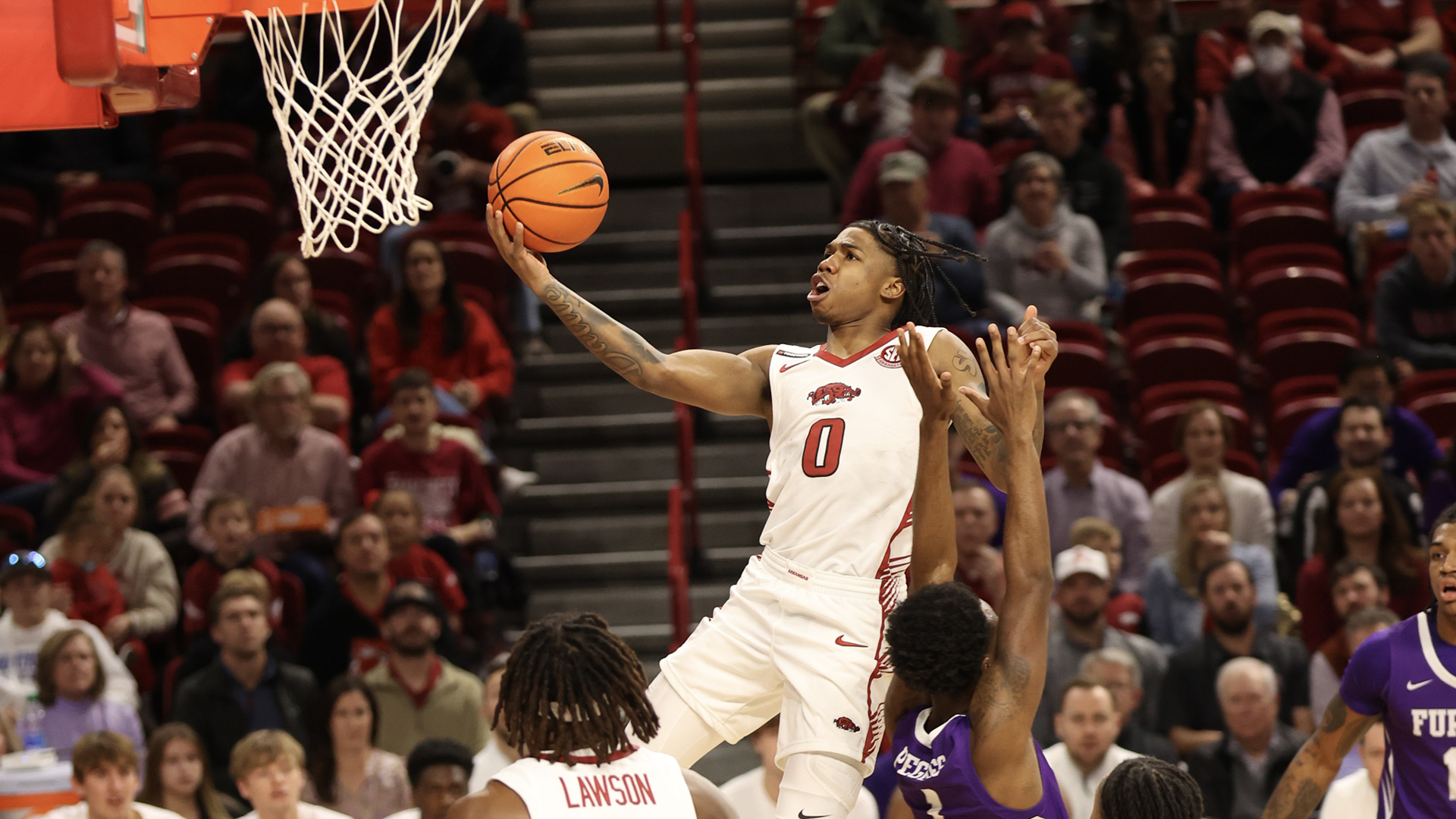 Strong Second Half Gives Arkansas 97-83 Vicotry over Furman