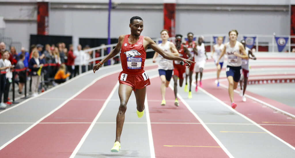 Peter Maru breaks 20-year-old SEC Indoor record to claim title