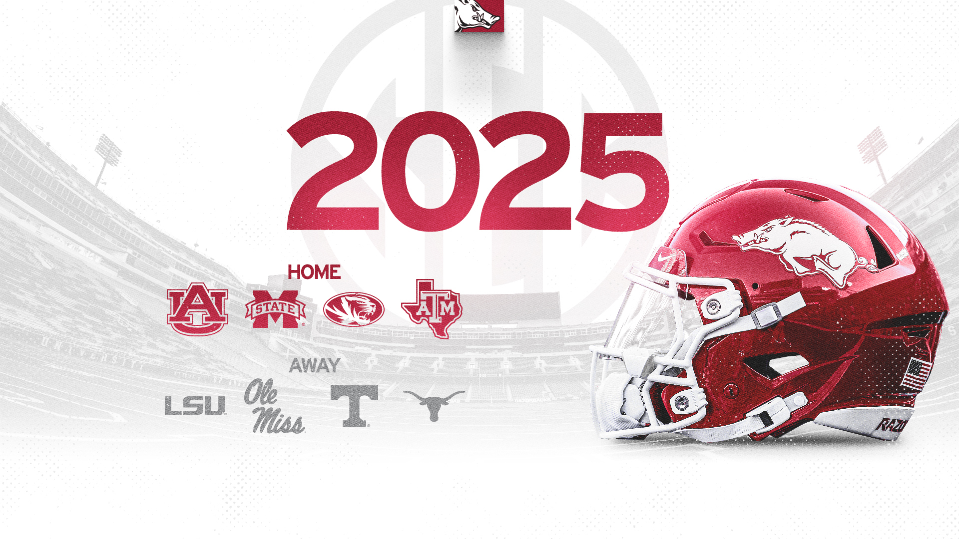 Hogs’ 2025 SEC opponents unveiled