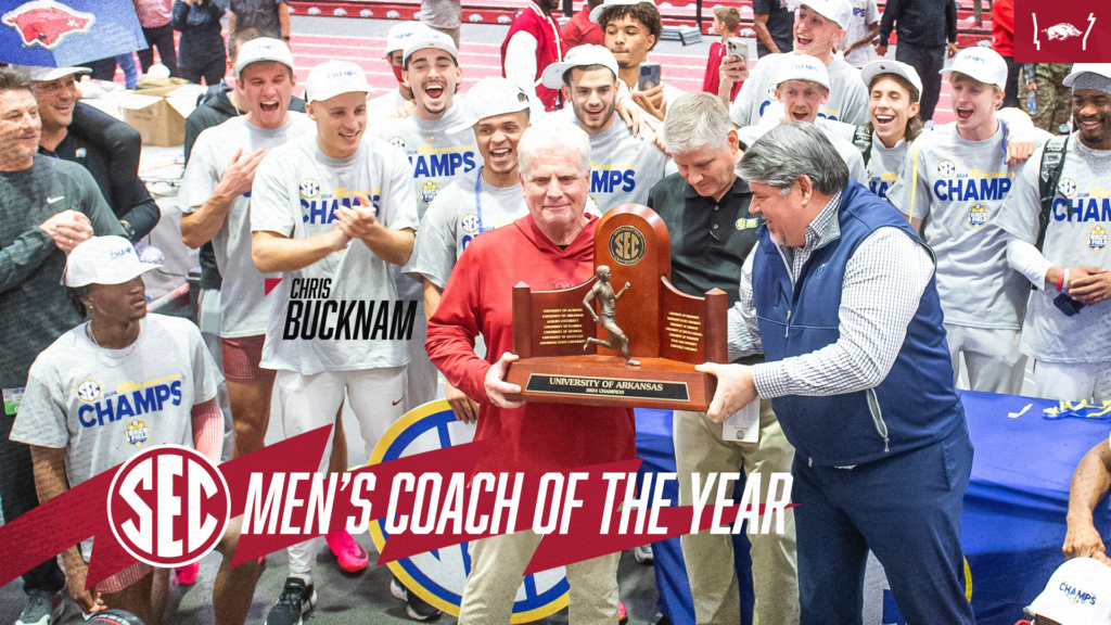 SEC Indoor Coach of the Year honor for Chris Bucknam