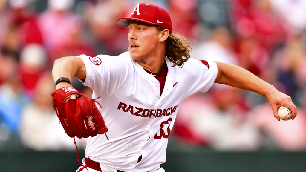 Smith Fans 11, Surpasses 300 Career Strikeouts in #2 Arkansas’ Series-Opening Win over Florida