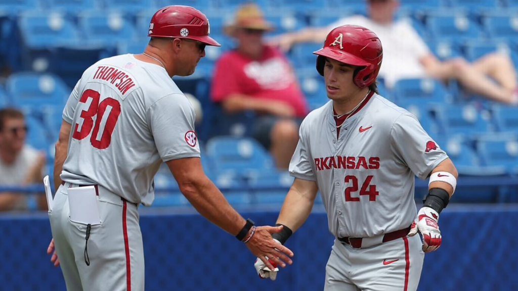 Holt’s Two-Homer Game Not Enough as Hogs Bow Out of SEC Tournament