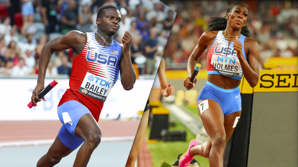 Bailey, Holmes part of USA relay qualification for Paris Olympics