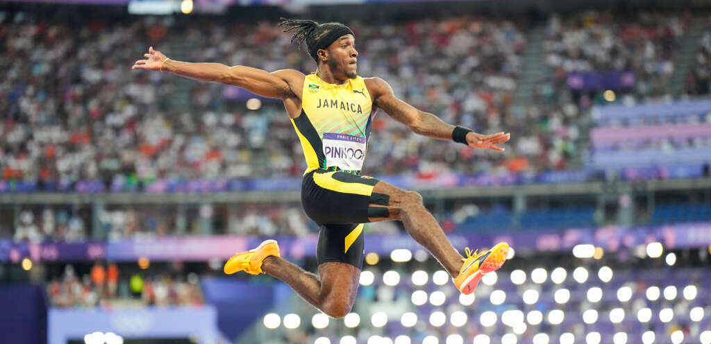 Razorback Wayne Pinnock claims Olympic long jump silver medal