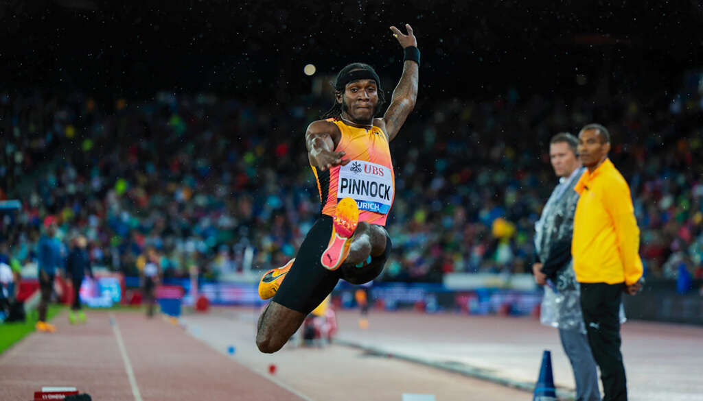 Pinnock wins Zurich long jump, secures DL final