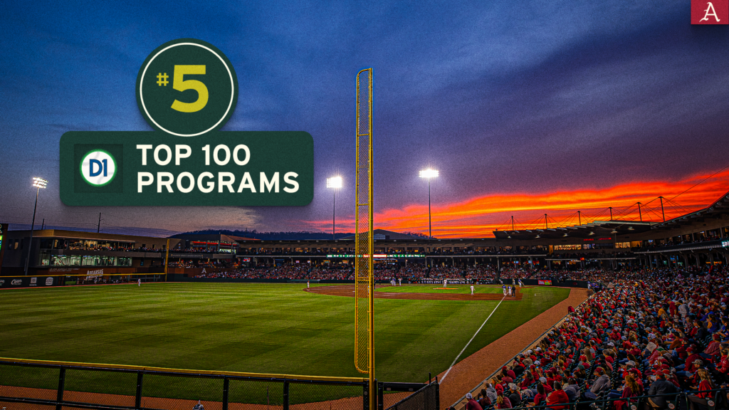 Hogs at No. 5 in D1Baseball’s Top 100 Programs Rankings