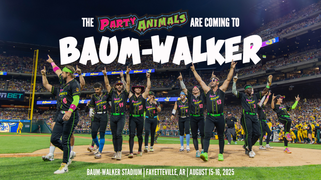 Party Animals to Headline at Baum-Walker Stadium