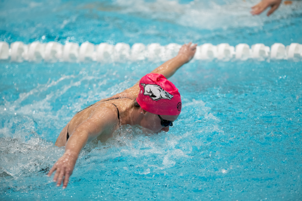 Razorbacks Double Down on Stellar Swims