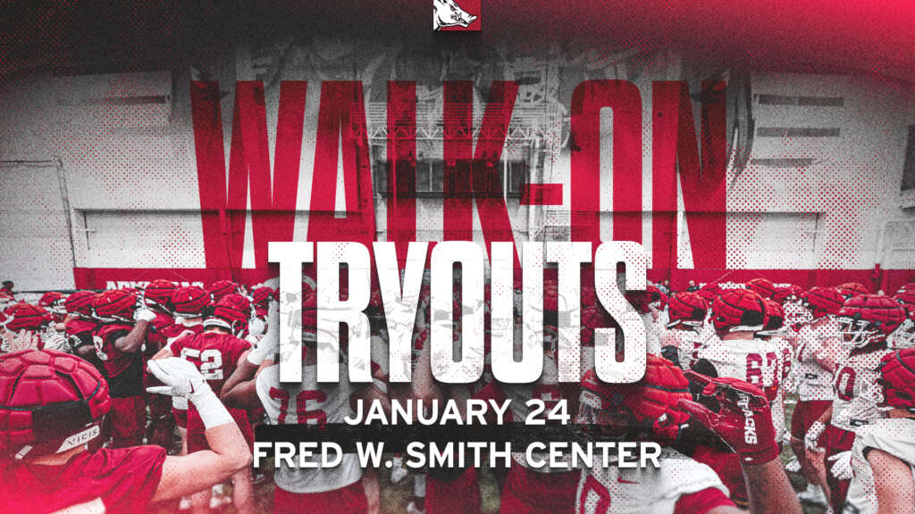 Hogs Hosting Walk-On Tryouts for Current University of Arkansas Students