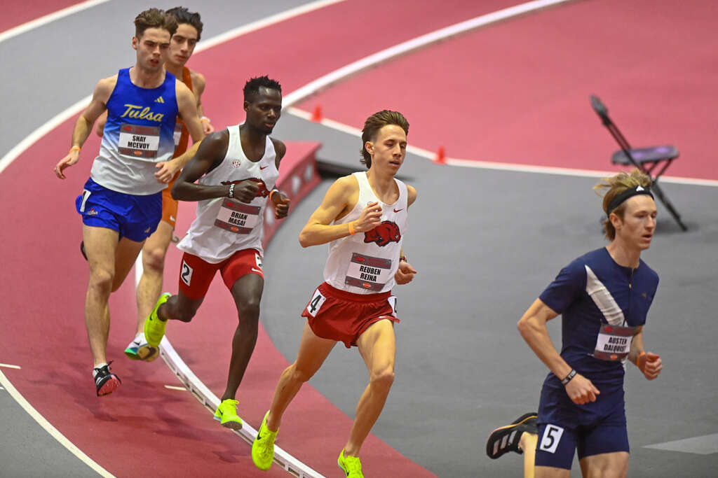 Reuben Reina equals 48-year-old UA mile record, fastest Arkansan