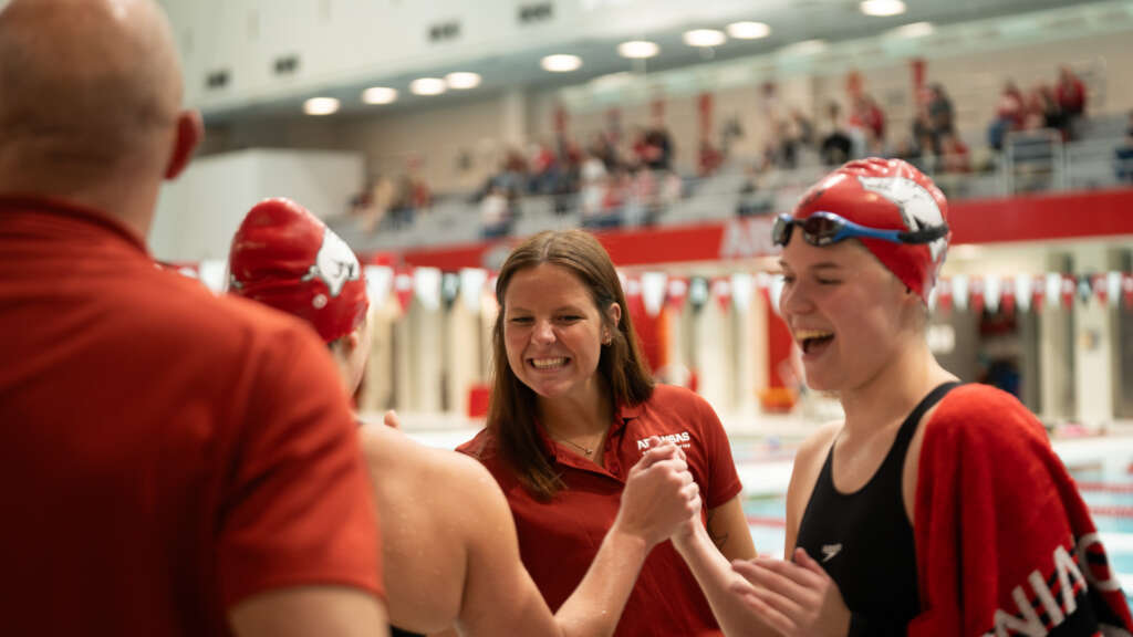 Razorbacks Kick off SEC Championship Swimming Action