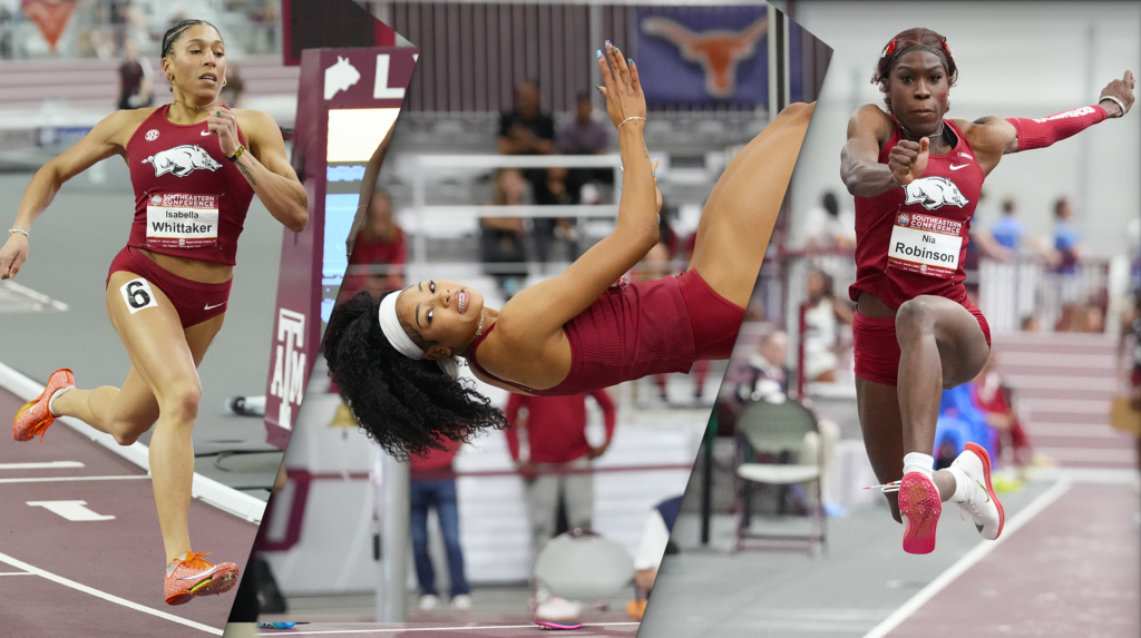 No. 1 Razorbacks contend for 3rd consecutive NCAA Indoor title