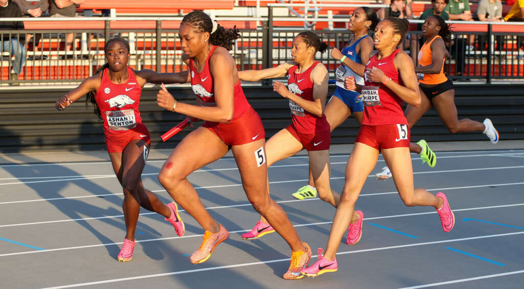 Razorbacks finish first and third in 4 x 400m relay at Florida