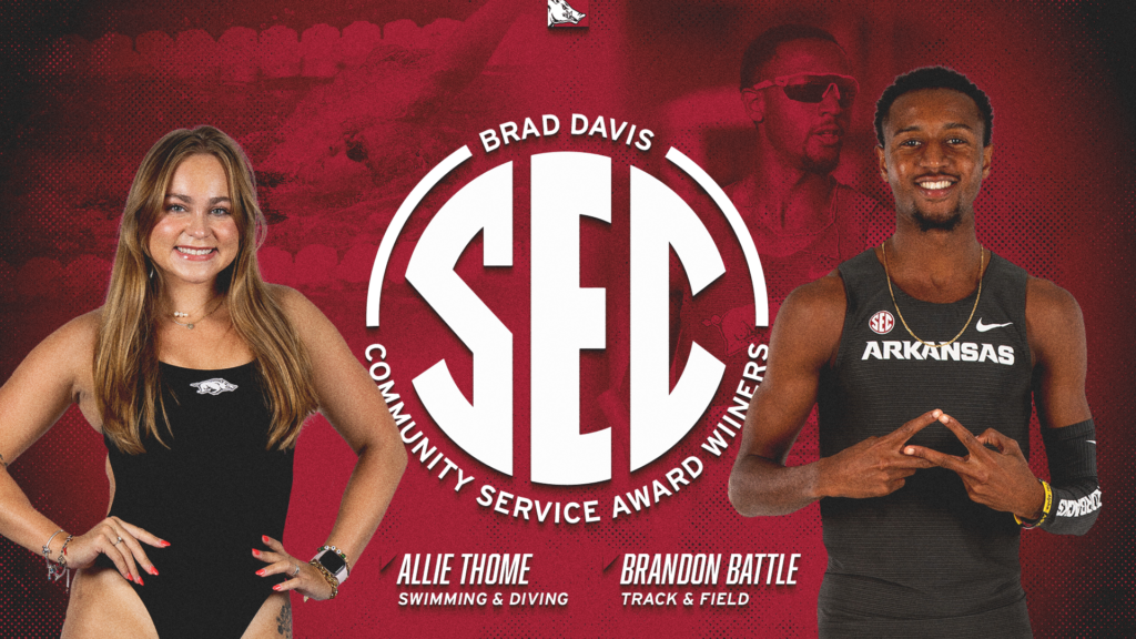Battle, Thome earn Brad Davis SEC Community Service Award