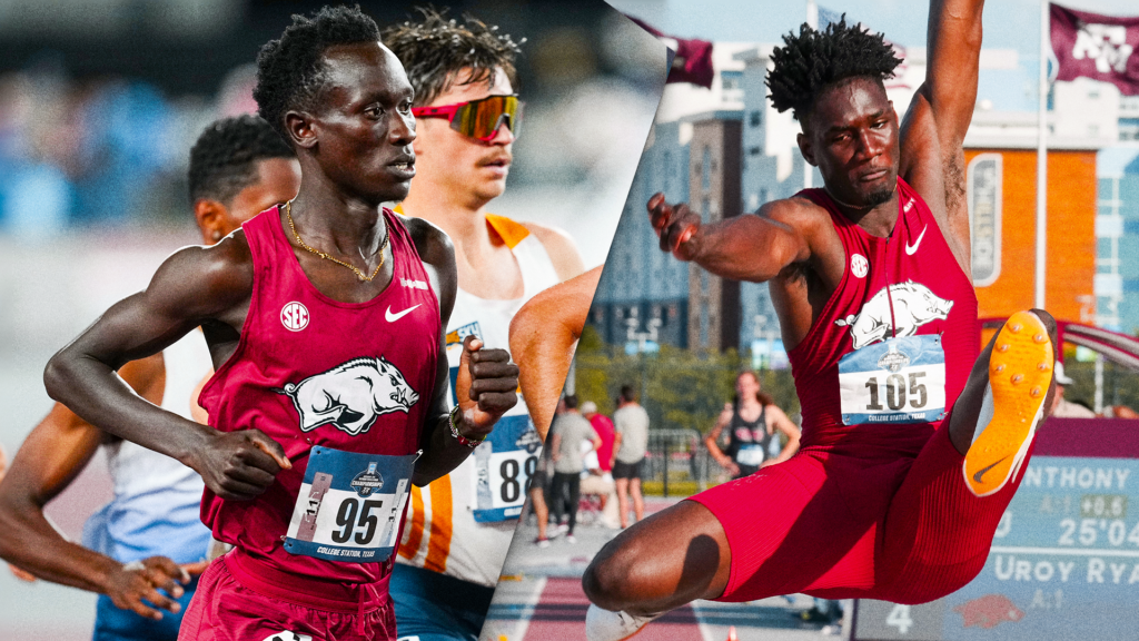 Four Razorbacks advance to Eugene on NCAA West first day