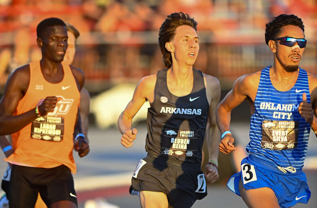 Reina sets career best in fast 1,500m at Arkansas Twilight