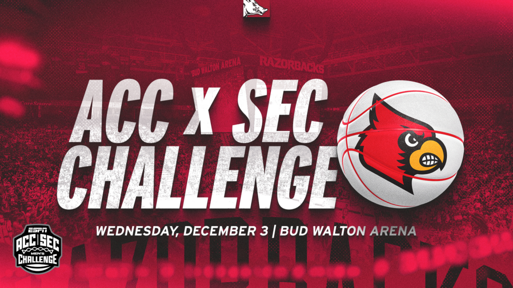 Arkansas to Host Louisville in ACC/SEC Challenge