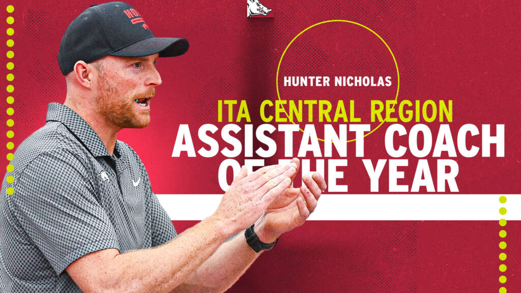 Hunter Nicholas Named ITA Central Region Assistant Coach of the Year