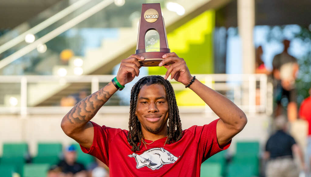 Henry Kiner earns bronze in NCAA long jump