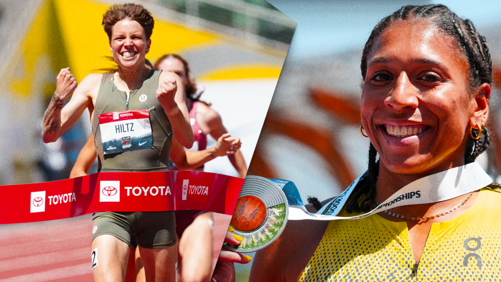 Hiltz wins third 1,500m title, Whittaker claims 400m silver