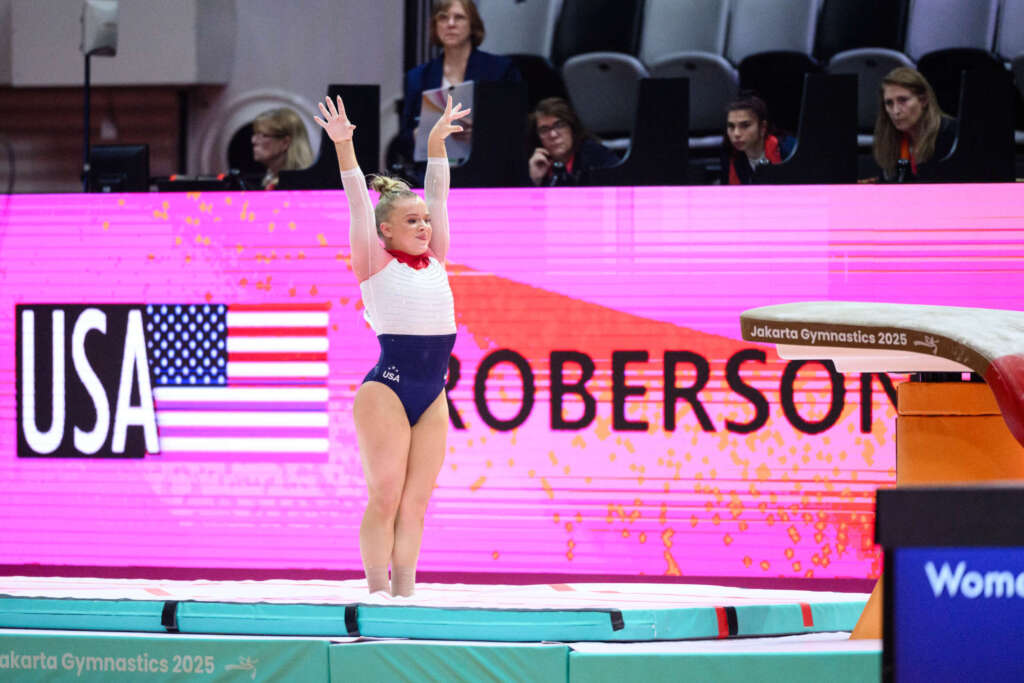 Roberson Concludes World Championships with Bronze Medal on Vault