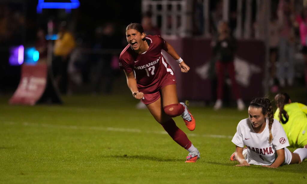 No. 11 Arkansas Downs Alabama, 3-1; Inches Closer to SEC Title