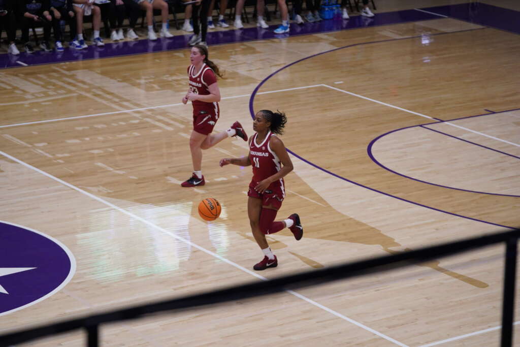 Arkansas Handles Drake, 79-72, in Music City Classic Opener