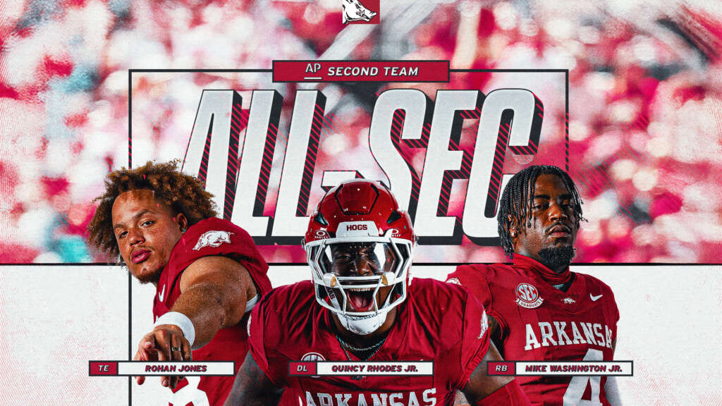 Three Razorbacks Earn Associated Press All-SEC Honors