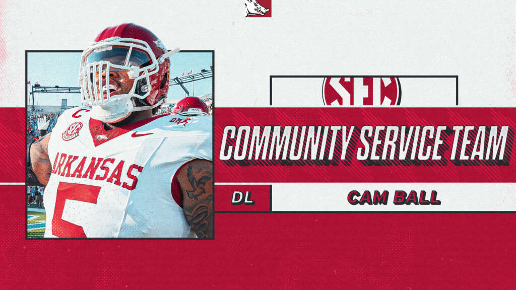 Ball Selected to 2025 Allstate SEC Football Community Service Team