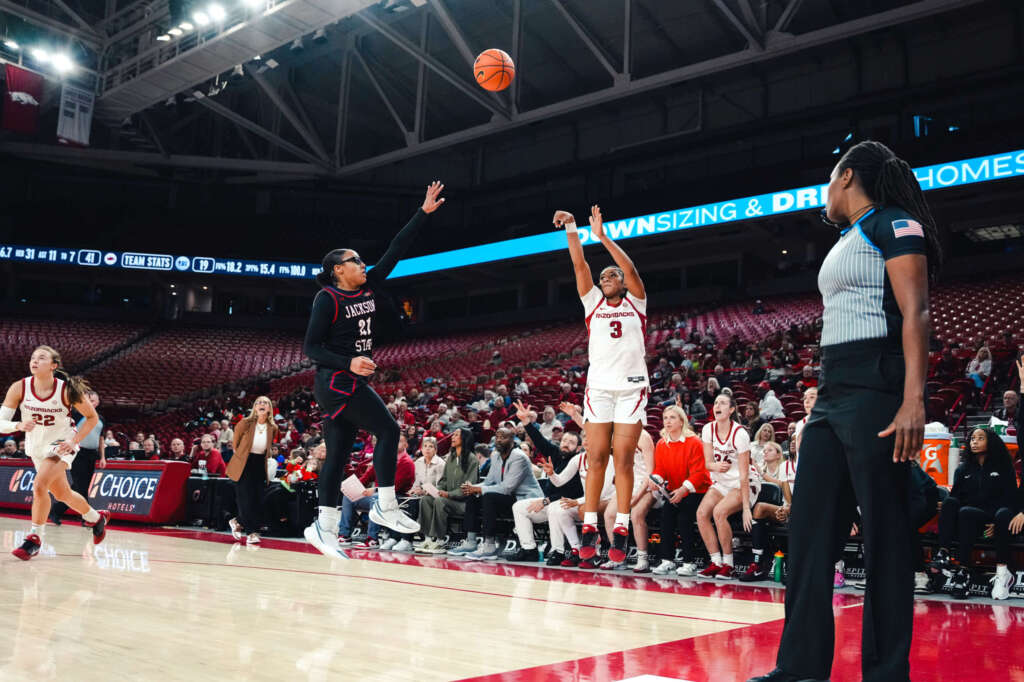 Ware Scores 24 to Lead Hogs Back to Win Column