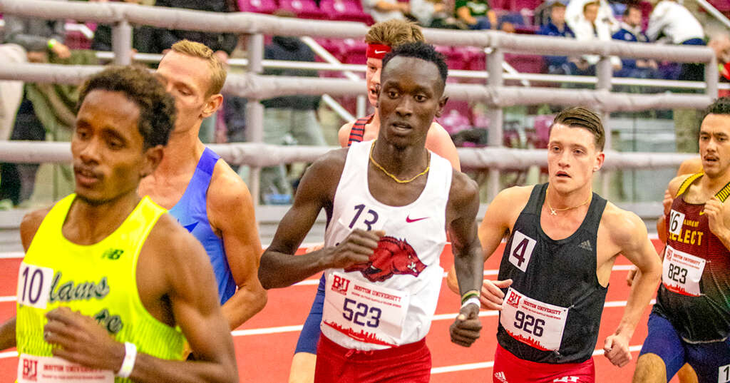 Razorback distance runners open indoor season in Boston