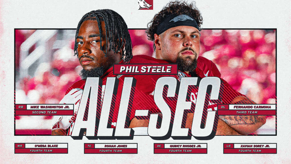 Six Razorbacks Earn Phil Steele All-SEC Honors