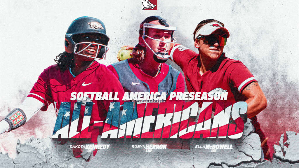 Herron, Kennedy and McDowell Collect Preseason All-America Honors from Softball America