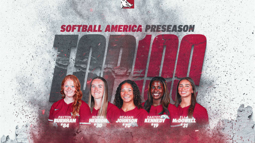 Five Hogs Named to Softball America Top 100 Players List