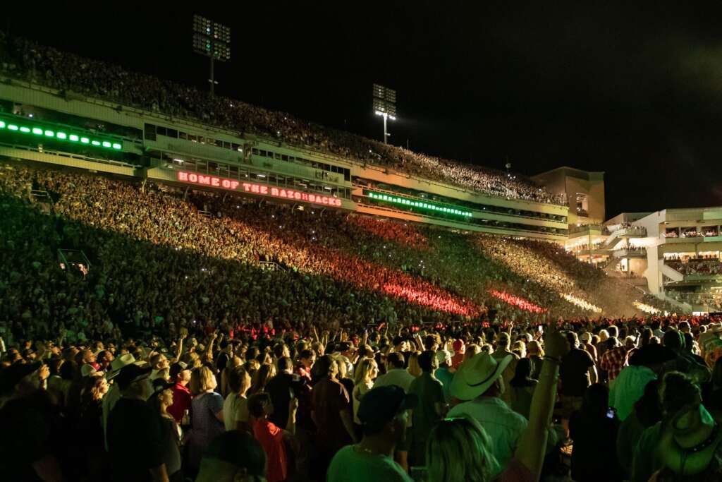 University of Arkansas selects Oak View Group for event bookings at Razorback Stadium, Bud Walton Arena