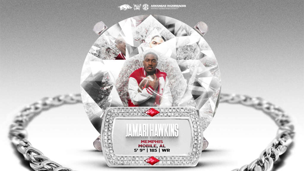 Memphis WR Hawkins inks with Hogs