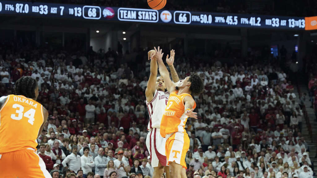 Hogs take down Tennessee in SEC opener