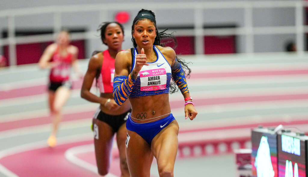 Arkansas alum Amber Anning clocks world-leading 400m