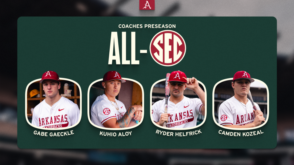 Four Hogs Earn Preseason Coaches All-SEC Honors