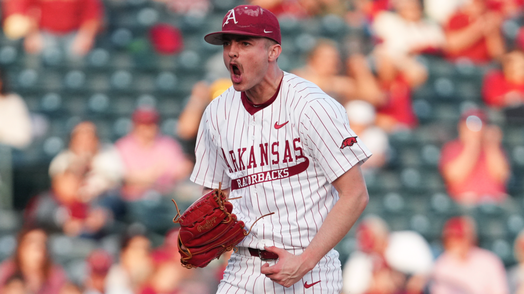 Three Arkansas Pitchers Combine for One-Hit Shutout in Midweek Win against Arkansas State