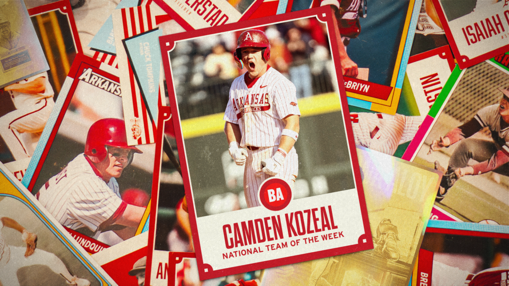 Kozeal Named to Baseball America’s National Team of the Week