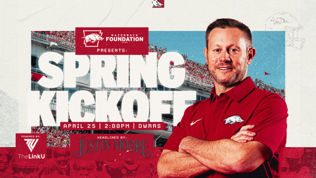 Justin Moore headlining 2026 Razorback Foundation Spring Kickoff powered by TheLinkU