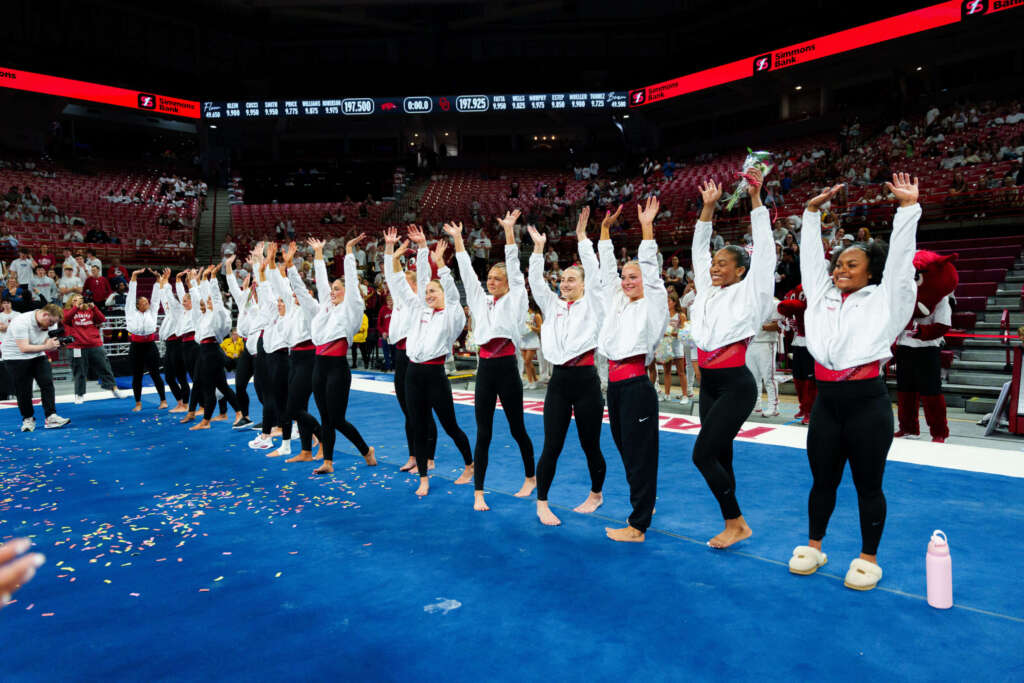 Arkansas Gymnastics Closes Regular Season at LSU